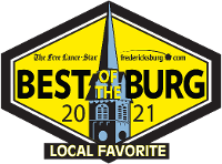 A yellow and black logo for the best of the burgh